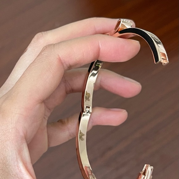 Kate Spade Ready Set Bow Bangle Bracelet (Rose Gold Tone) - Picture 3 of 7